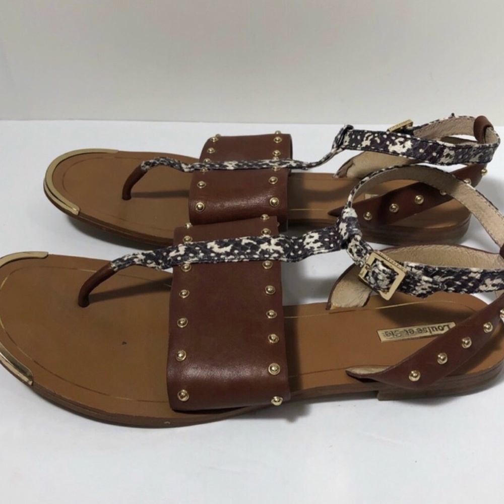 Louise et Cie leather brown sandals. Size 8.5 - Picture 3 of 7